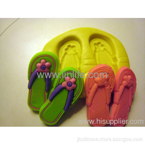 Flip Flop Shoes Sandals Silicone Mold Gumpaste Fondant Cake Chocolate Clay
